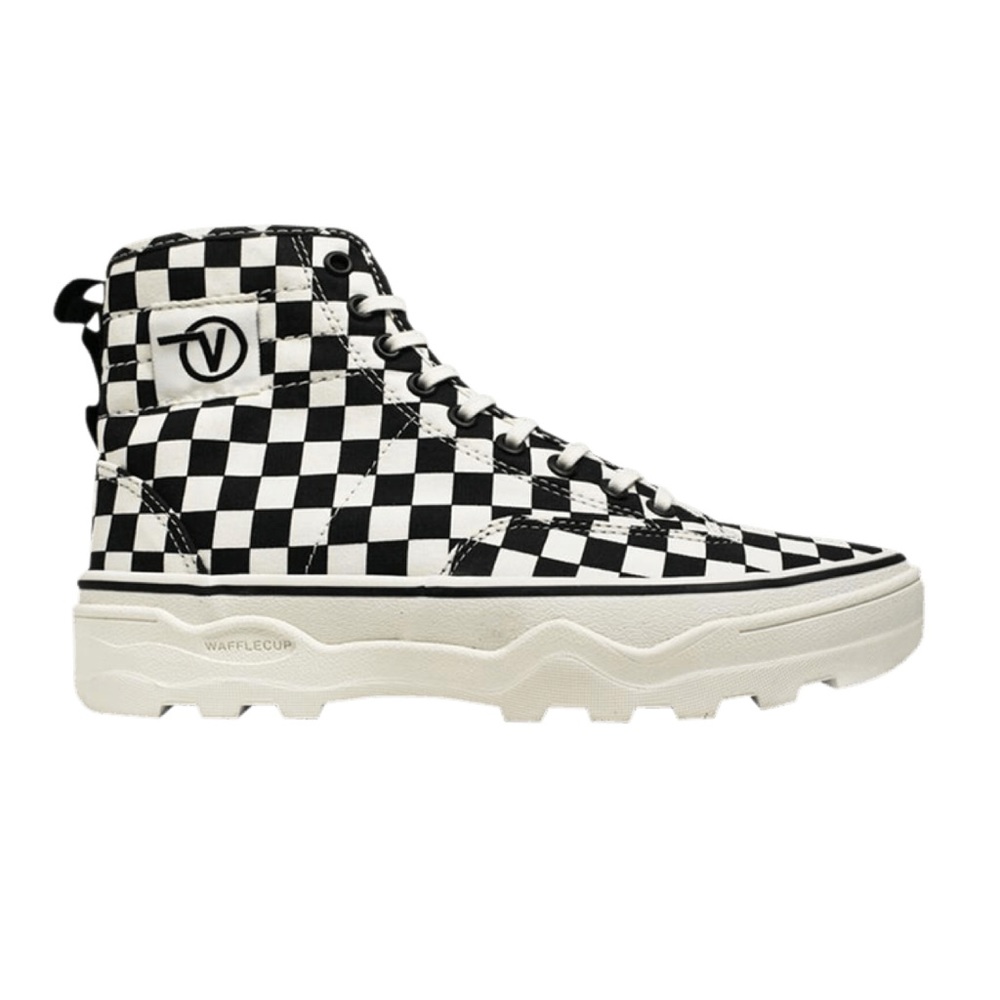 Vans Checkerboard Sentry Wc Boot Sneakers Black W… - image 1